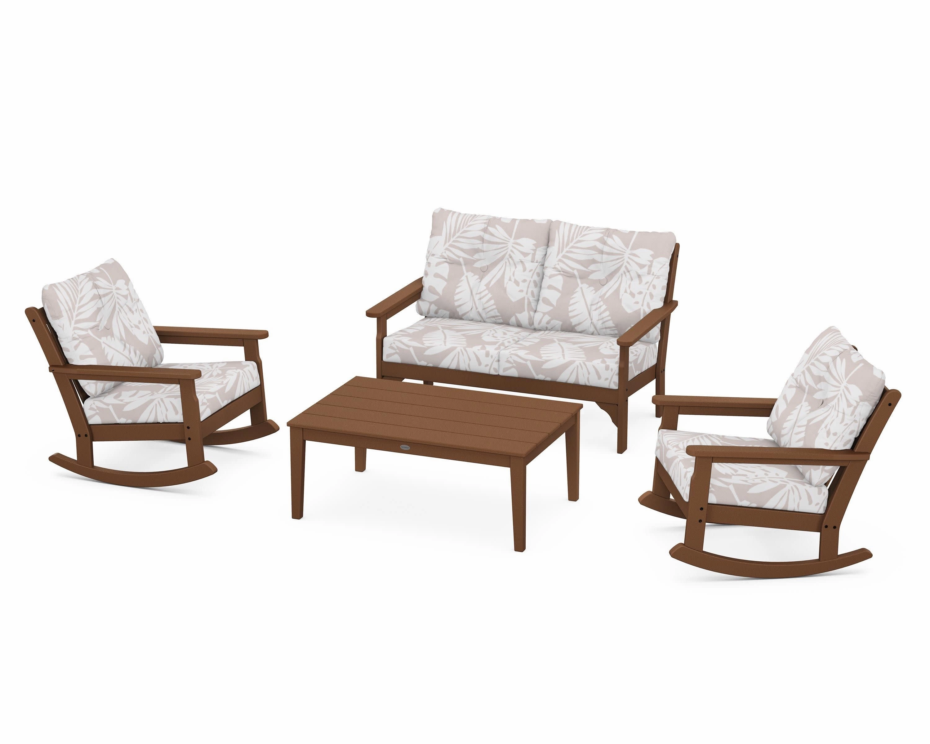 Vineyard 4-Piece Deep Seating Rocking Chair Set