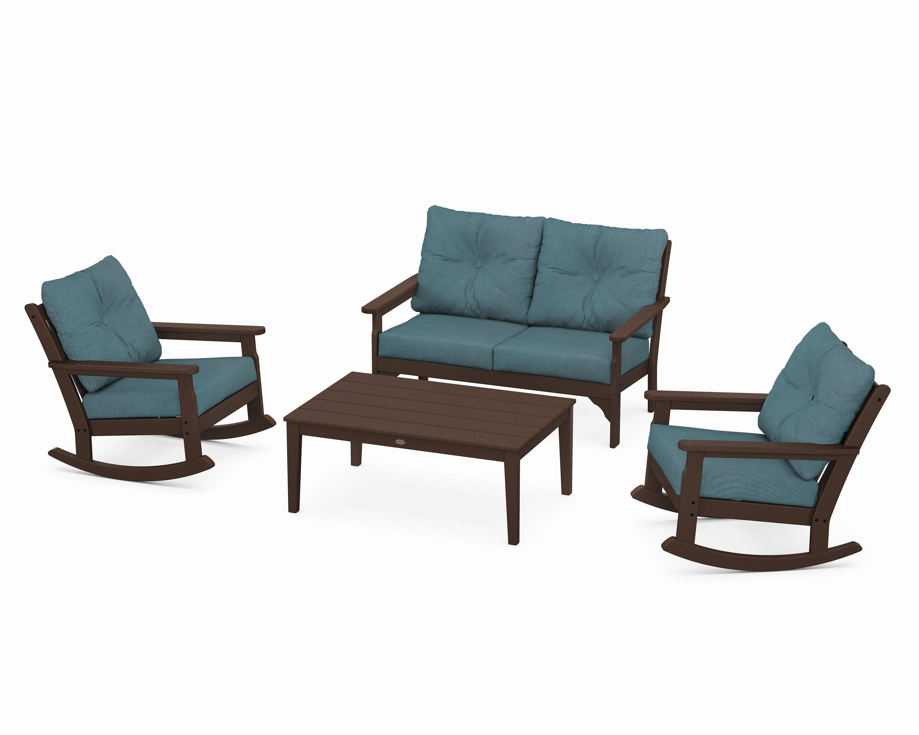 Vineyard 4-Piece Deep Seating Rocking Chair Set
