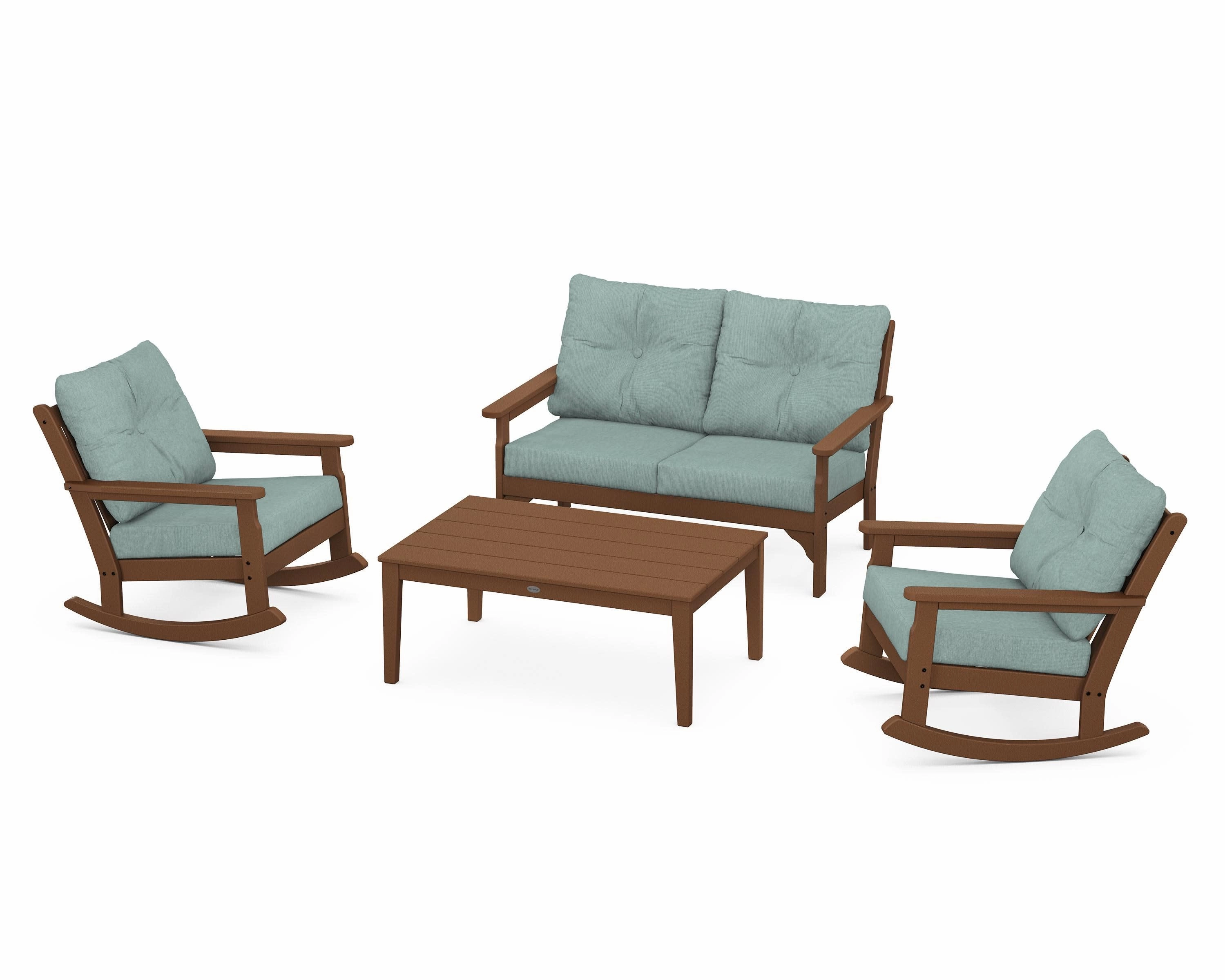 Vineyard 4-Piece Deep Seating Rocking Chair Set