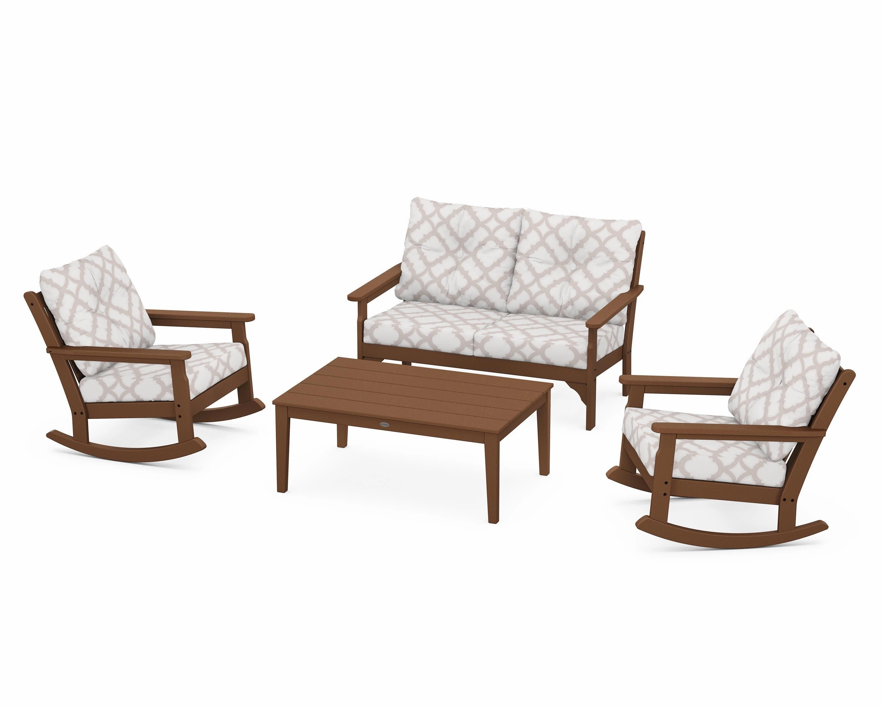 Vineyard 4-Piece Deep Seating Rocking Chair Set