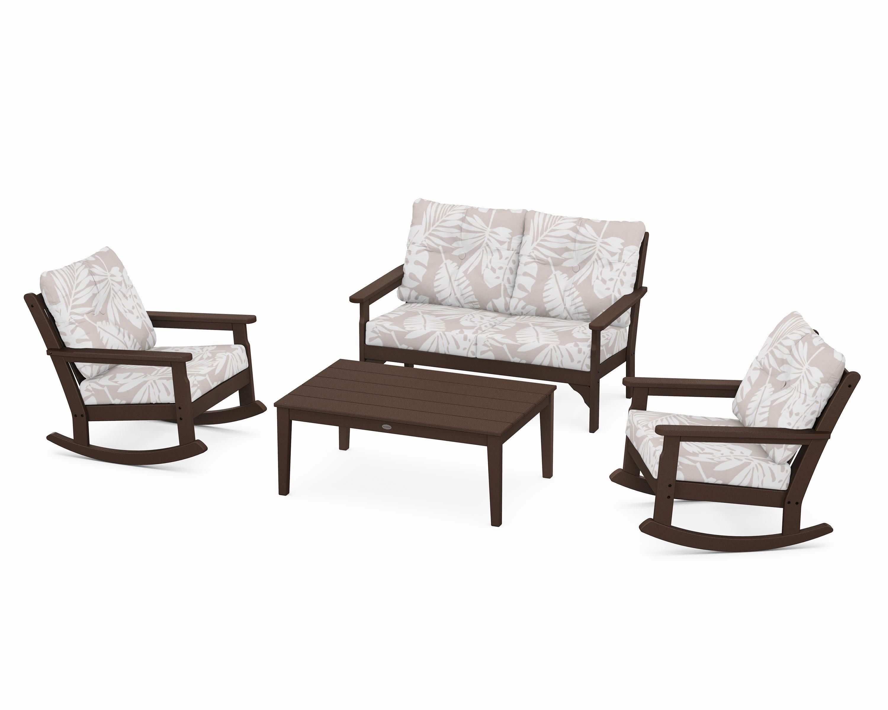 Vineyard 4-Piece Deep Seating Rocking Chair Set