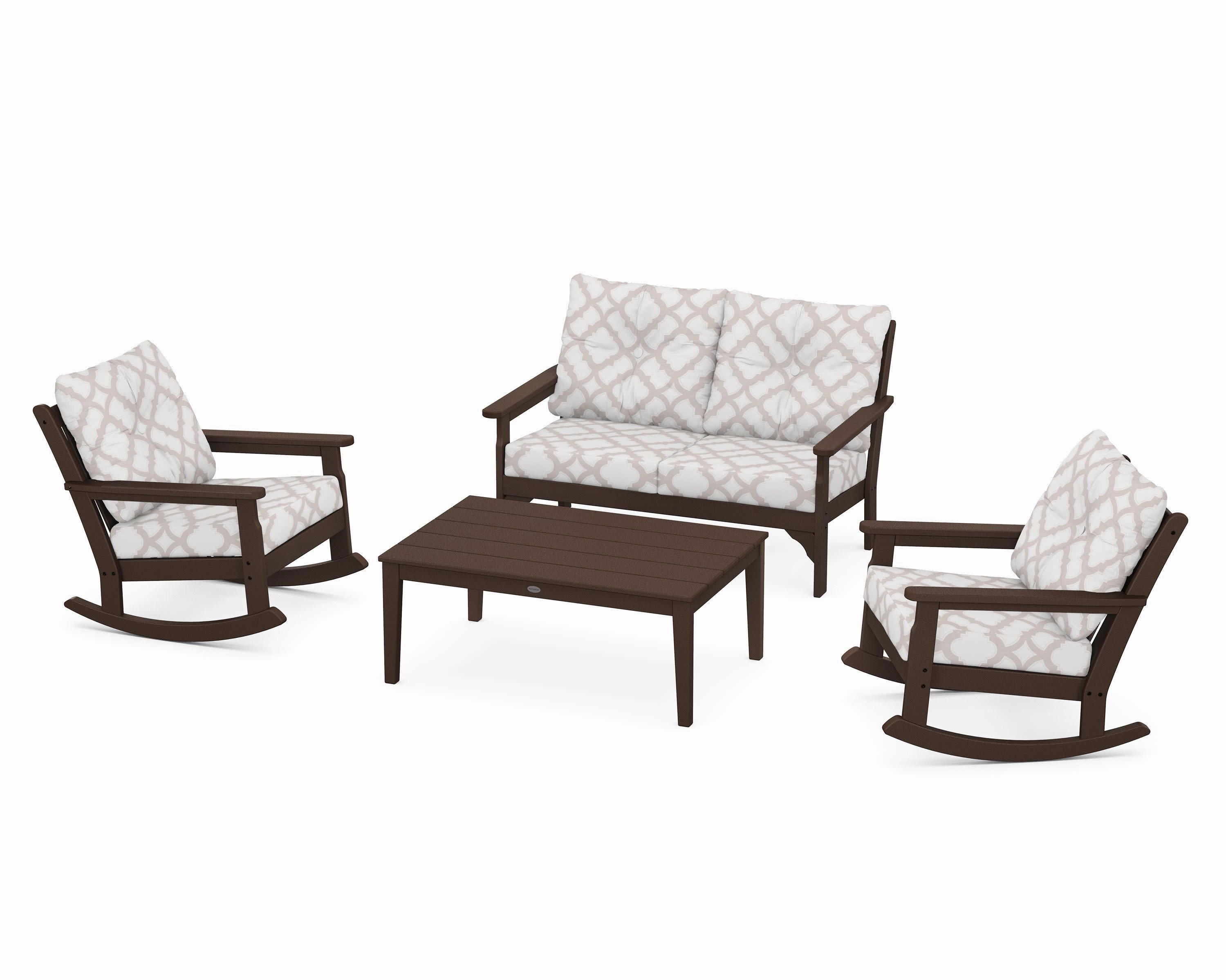 Vineyard 4-Piece Deep Seating Rocking Chair Set