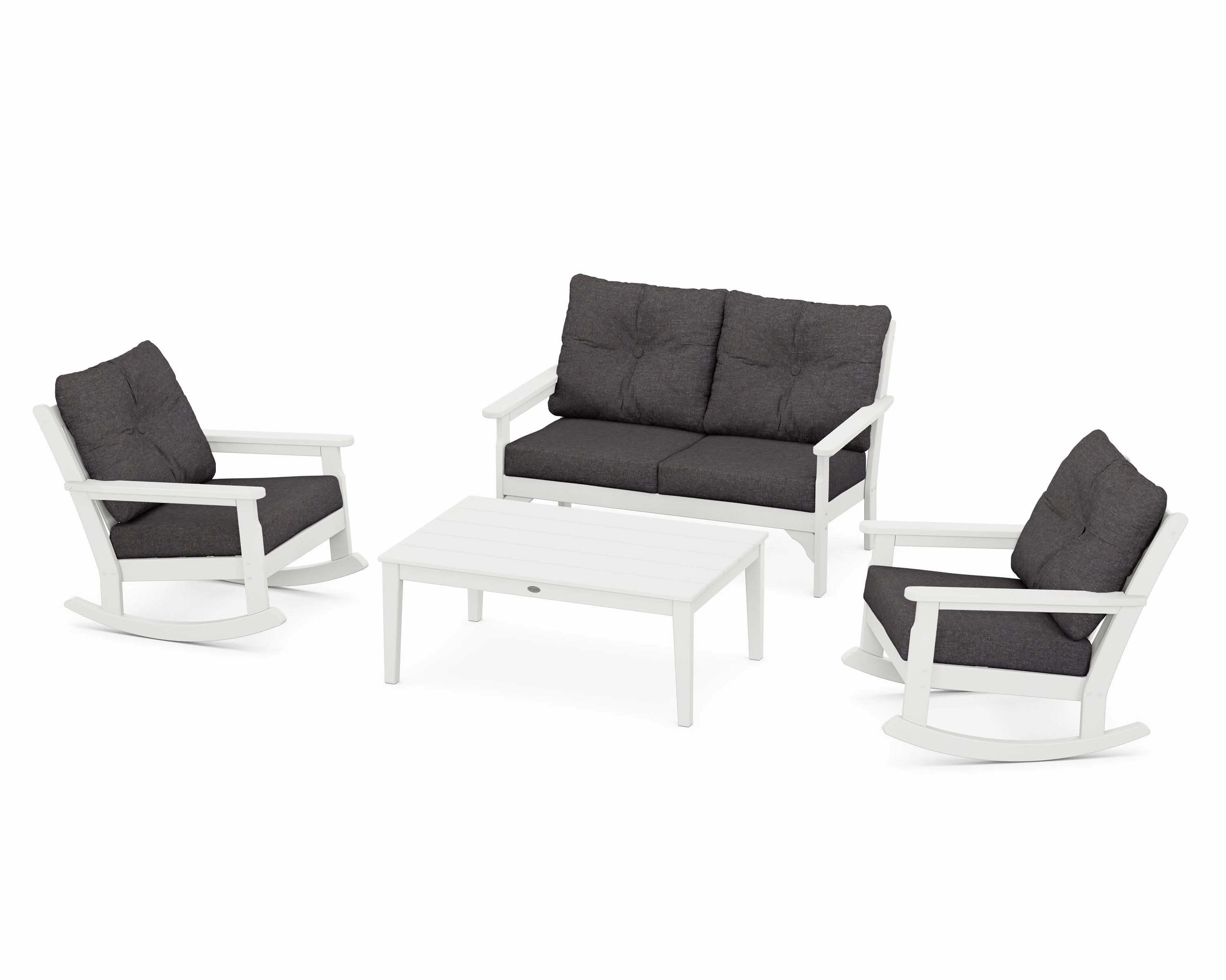 Vineyard 4-Piece Deep Seating Rocking Chair Set