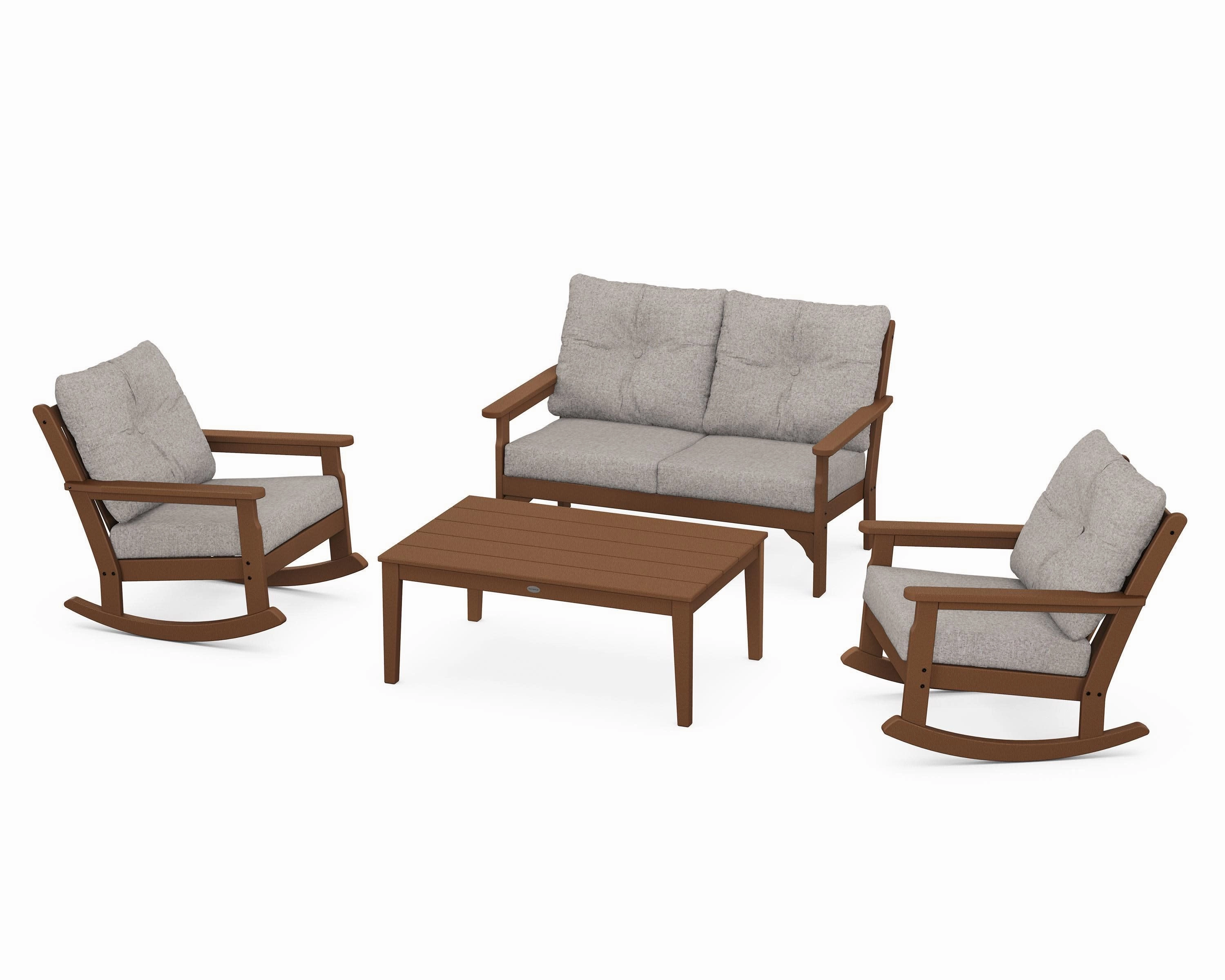 Vineyard 4-Piece Deep Seating Rocking Chair Set
