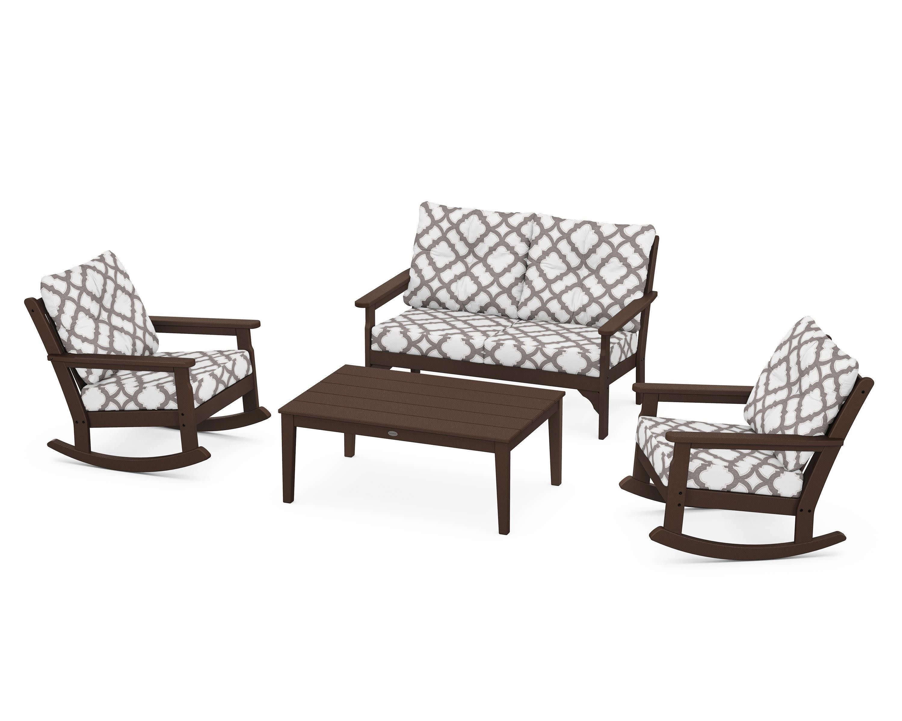Vineyard 4-Piece Deep Seating Rocking Chair Set