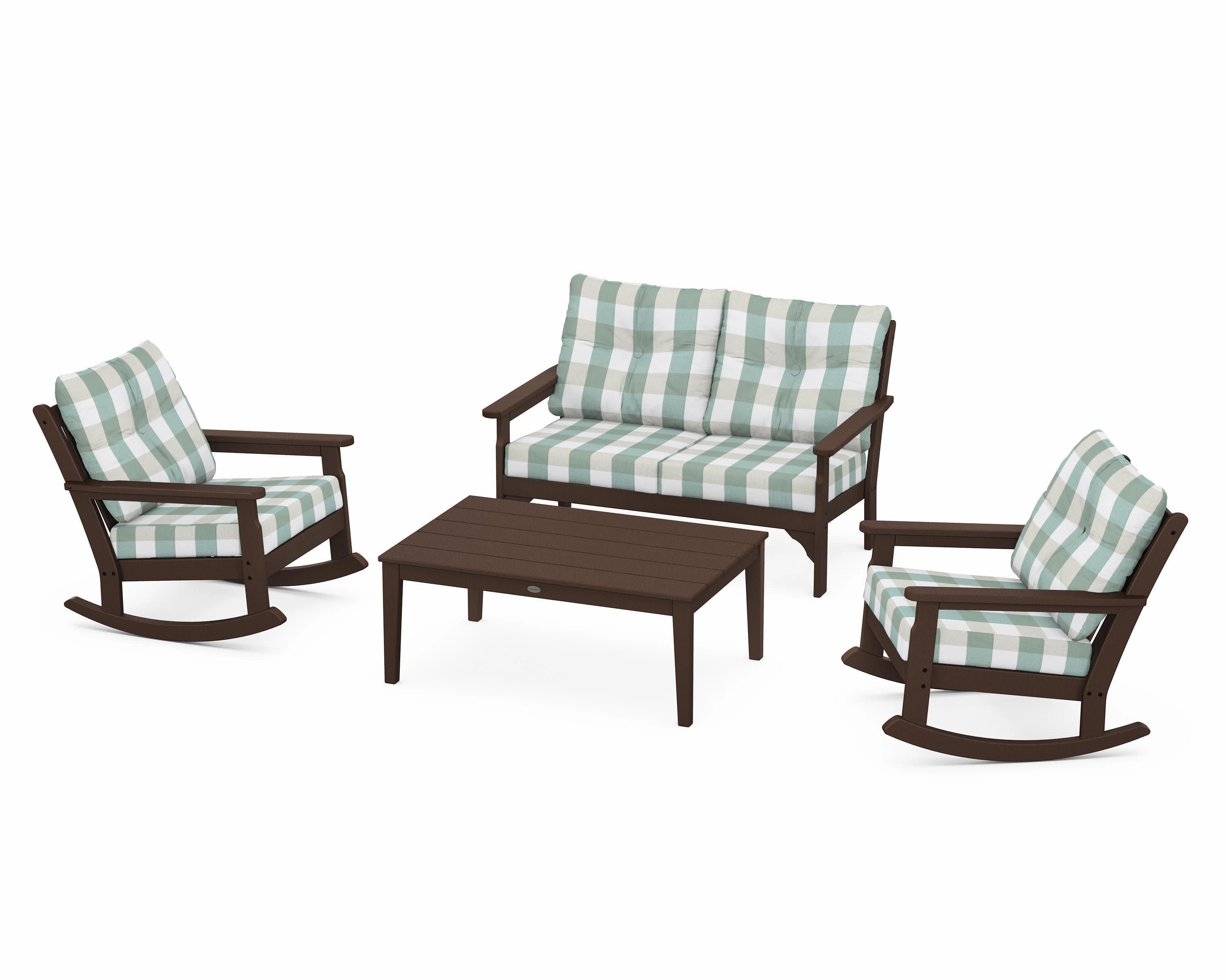 Vineyard 4-Piece Deep Seating Rocking Chair Set