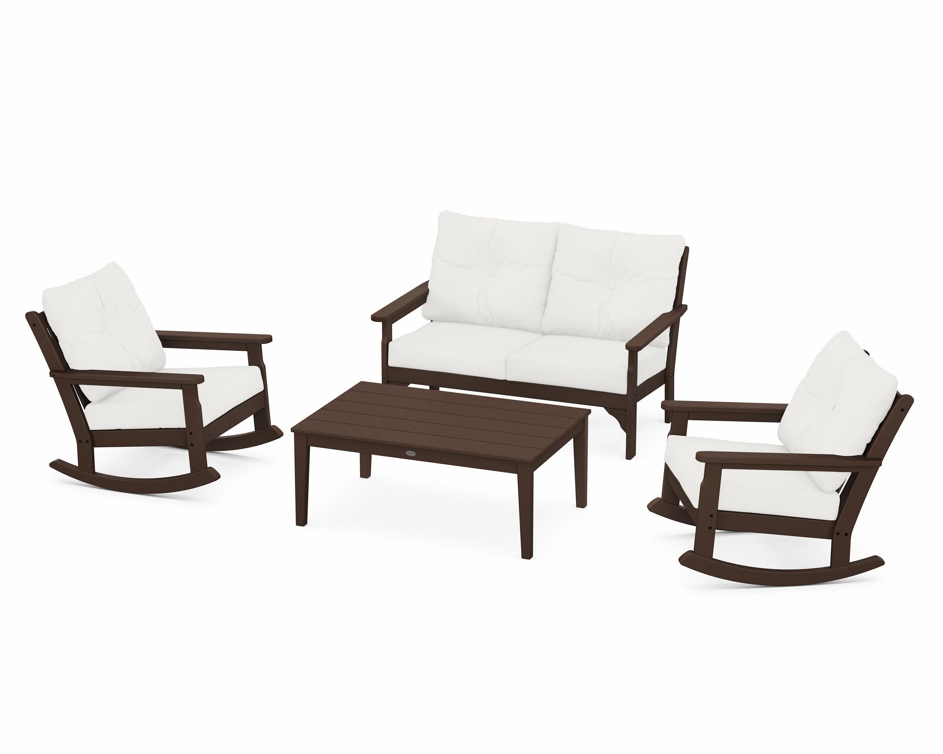 Vineyard 4-Piece Deep Seating Rocking Chair Set