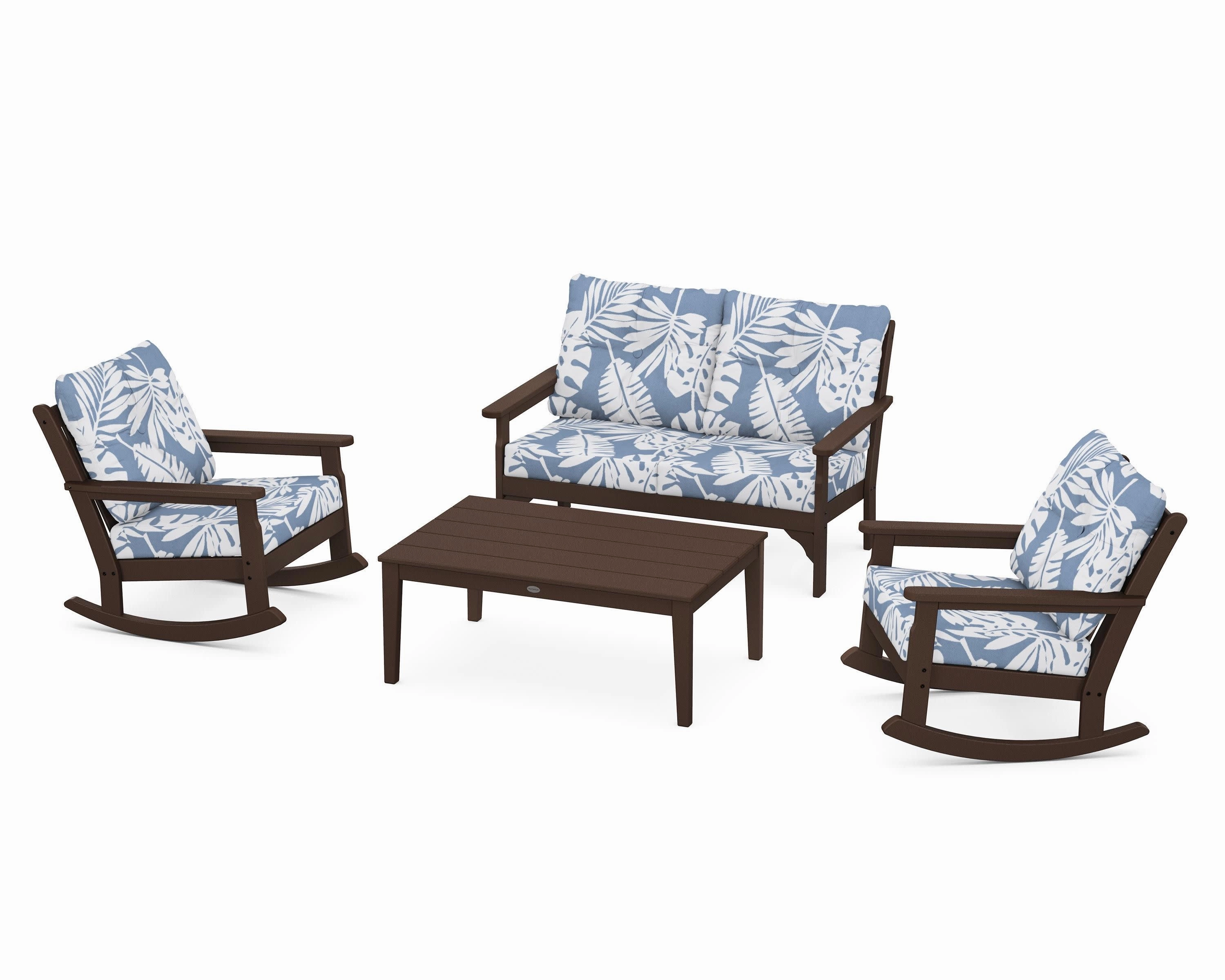 Vineyard 4-Piece Deep Seating Rocking Chair Set
