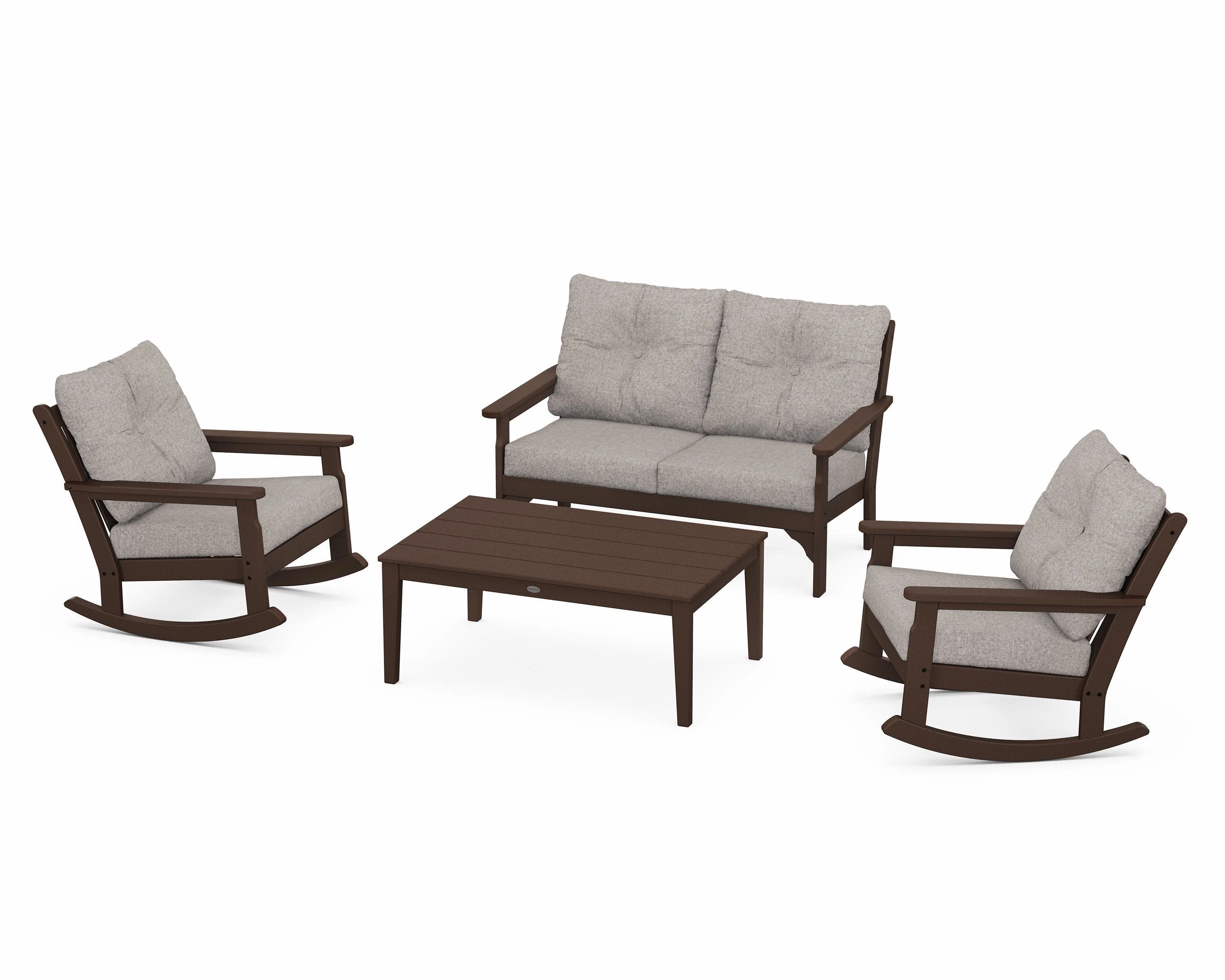 Vineyard 4-Piece Deep Seating Rocking Chair Set