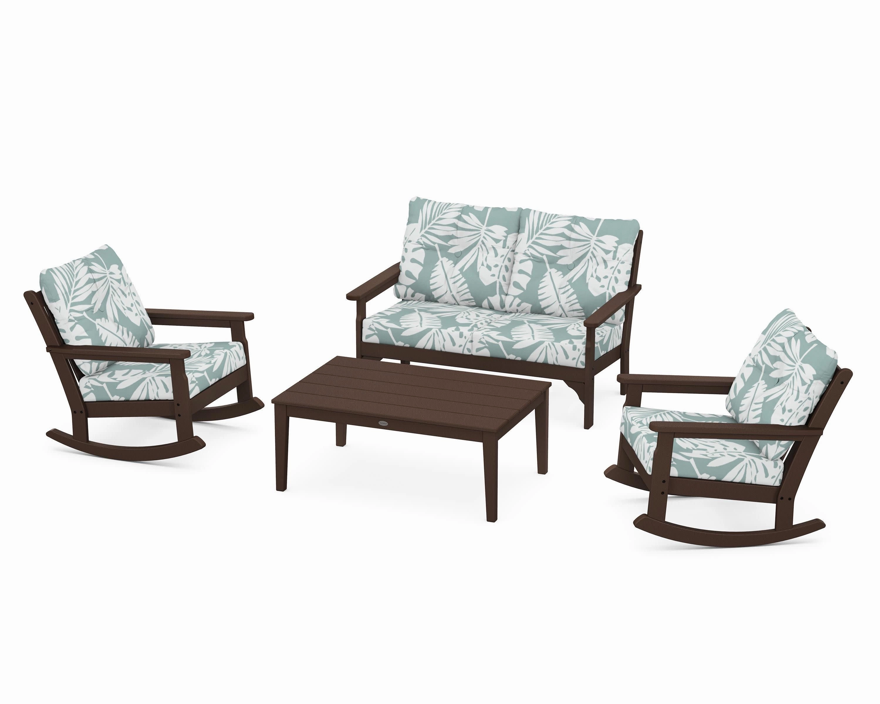 Vineyard 4-Piece Deep Seating Rocking Chair Set