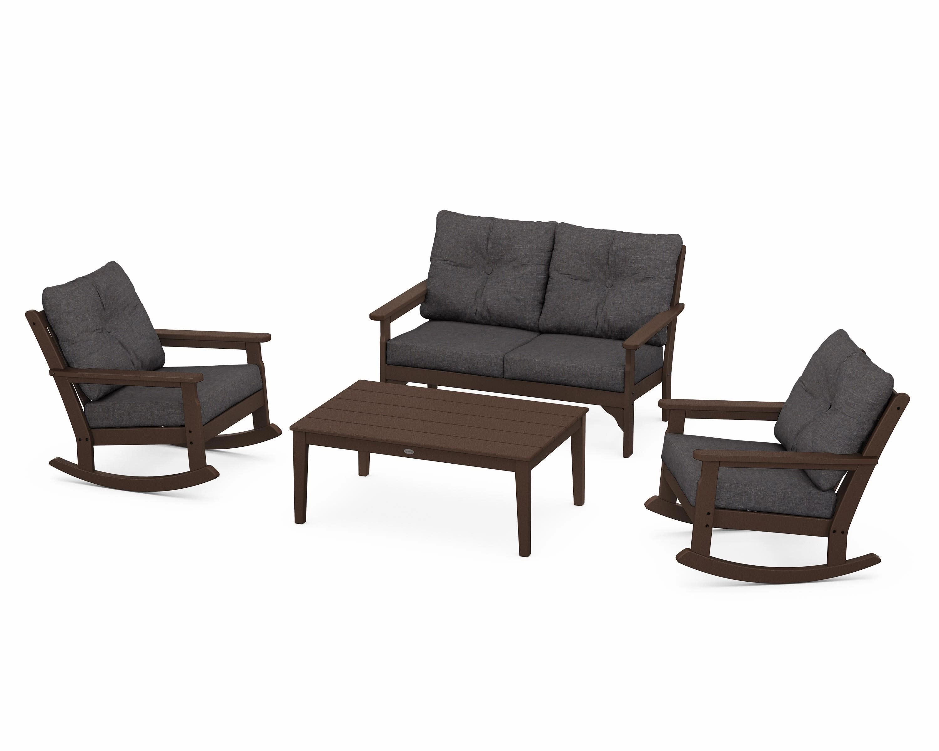 Vineyard 4-Piece Deep Seating Rocking Chair Set