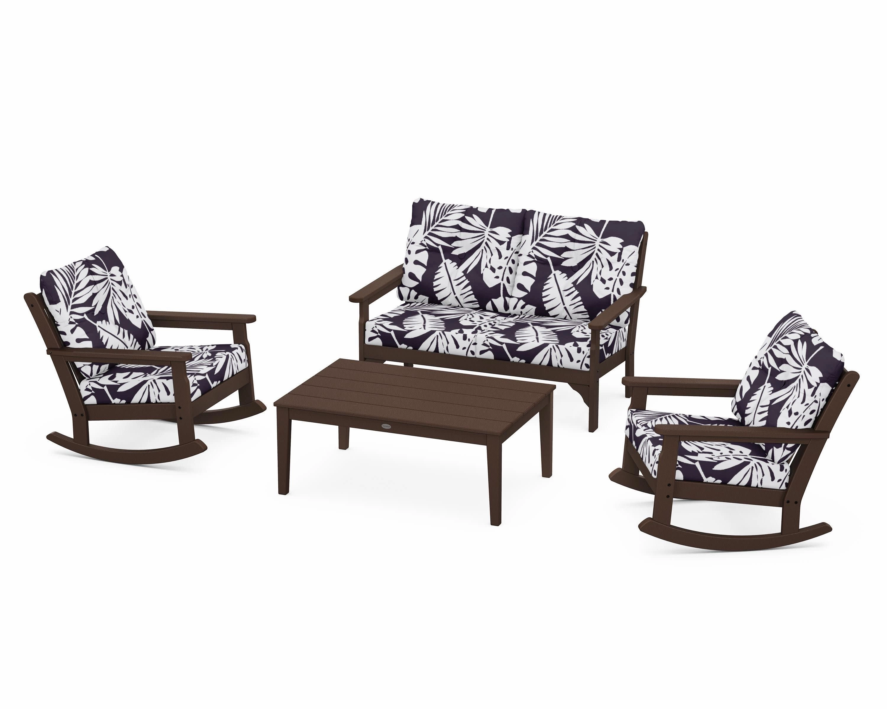 Vineyard 4-Piece Deep Seating Rocking Chair Set