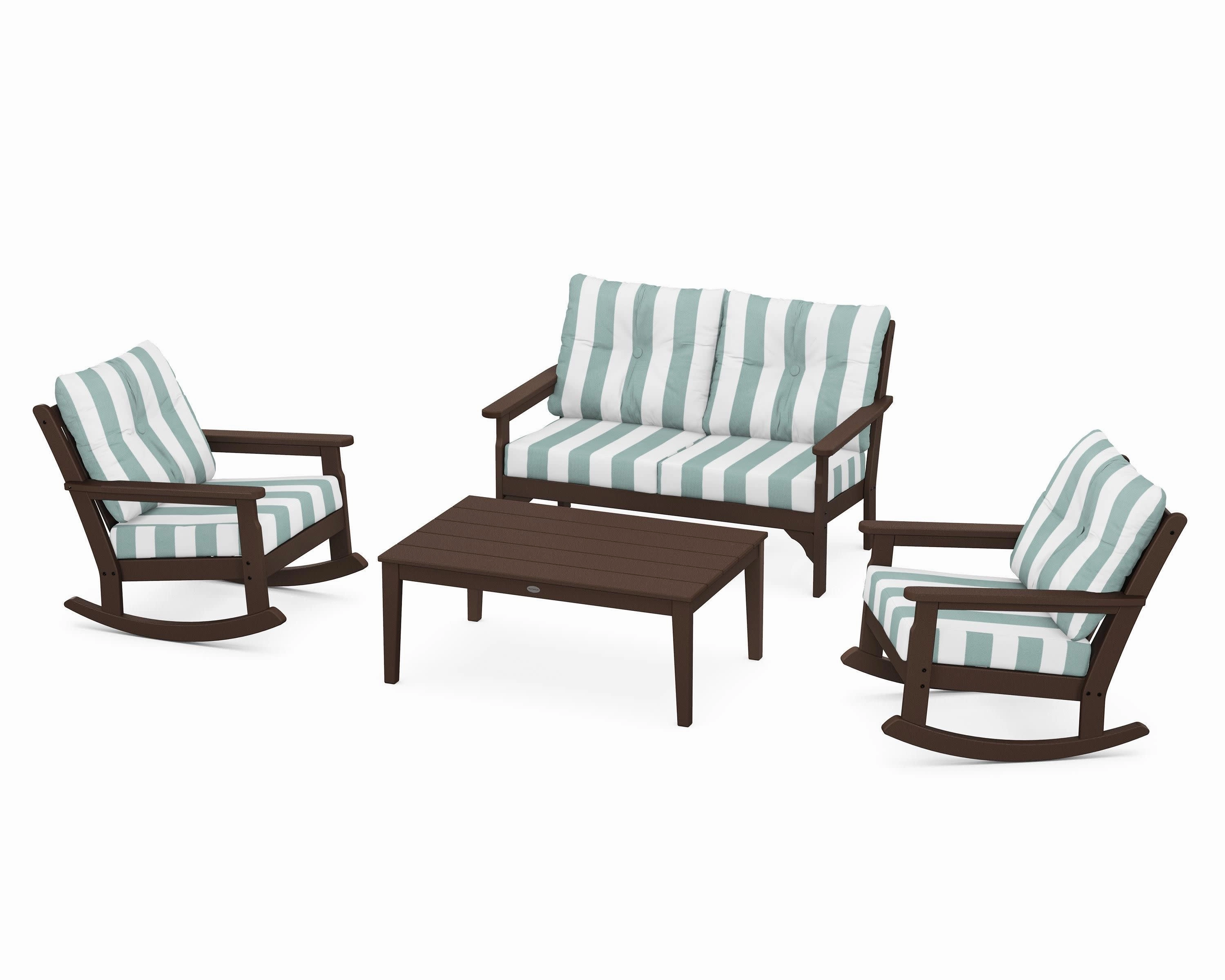 Vineyard 4-Piece Deep Seating Rocking Chair Set