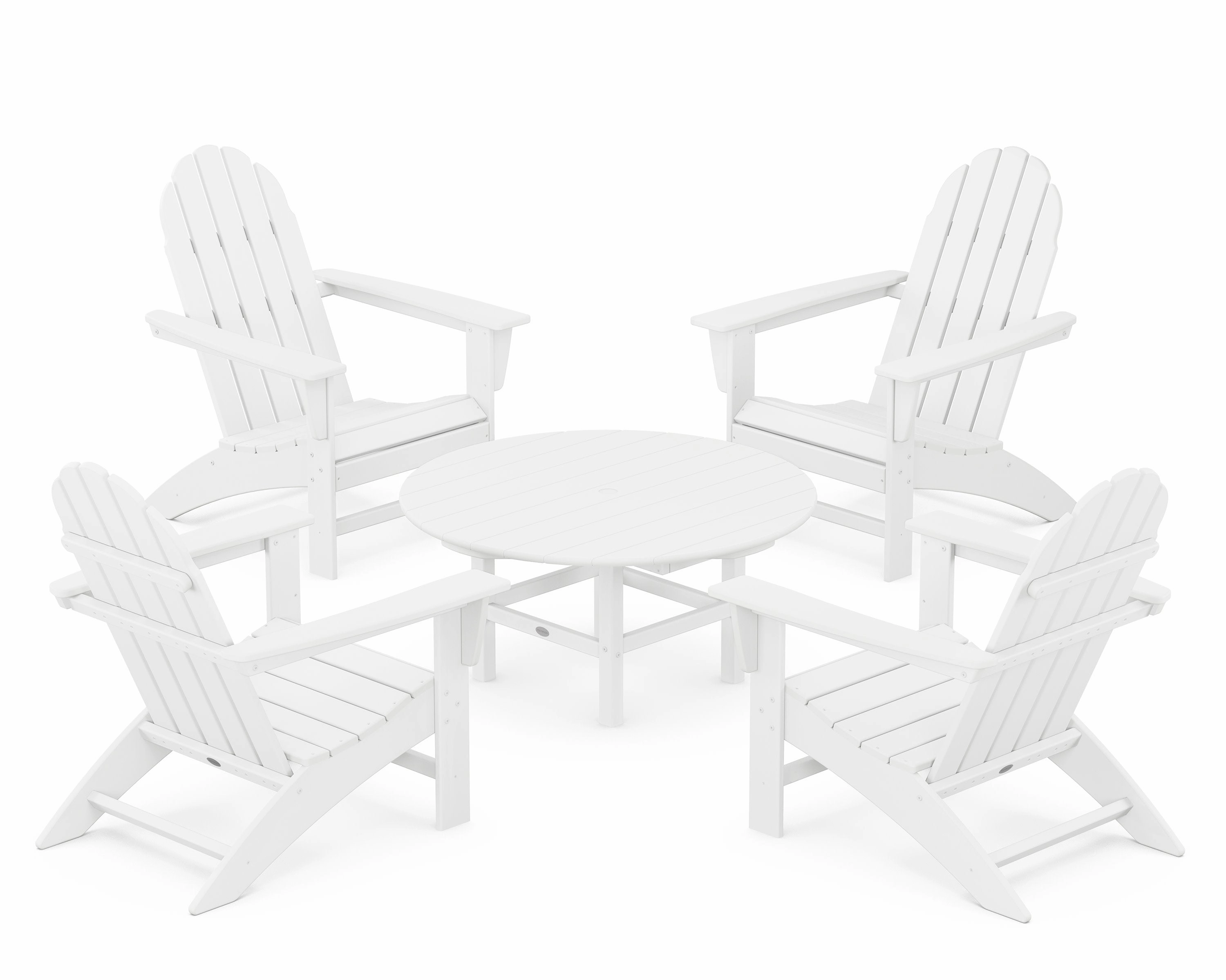 Vineyard 5-Piece Adirondack Chair Conversation Set