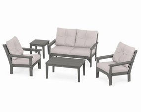 Vineyard 5-Piece Deep Seating Setoutdoor patio dining furniture set