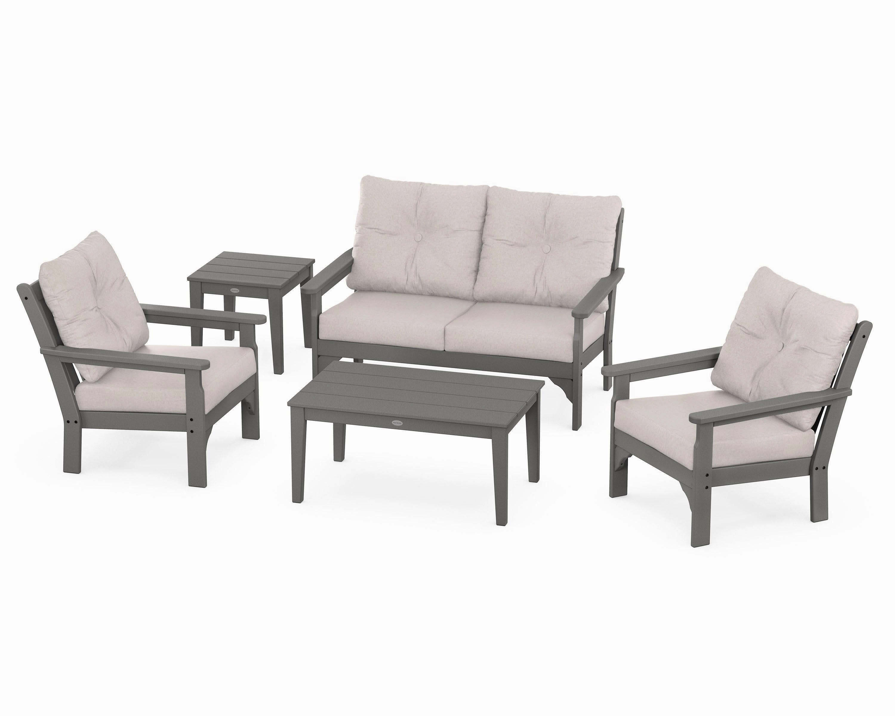 Vineyard 5-Piece Deep Seating Setoutdoor patio dining furniture set