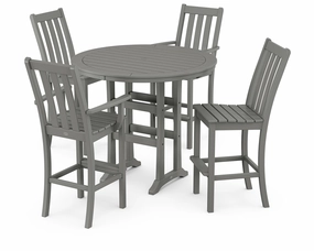 Vineyard 5-Piece Nautical Trestle Bar Setoutdoor patio furniture set