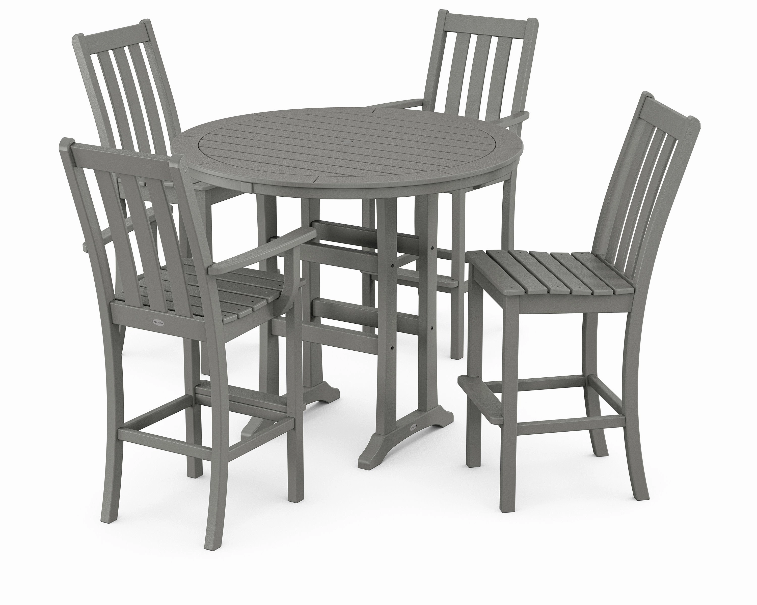 Vineyard 5-Piece Nautical Trestle Bar Setoutdoor patio furniture set