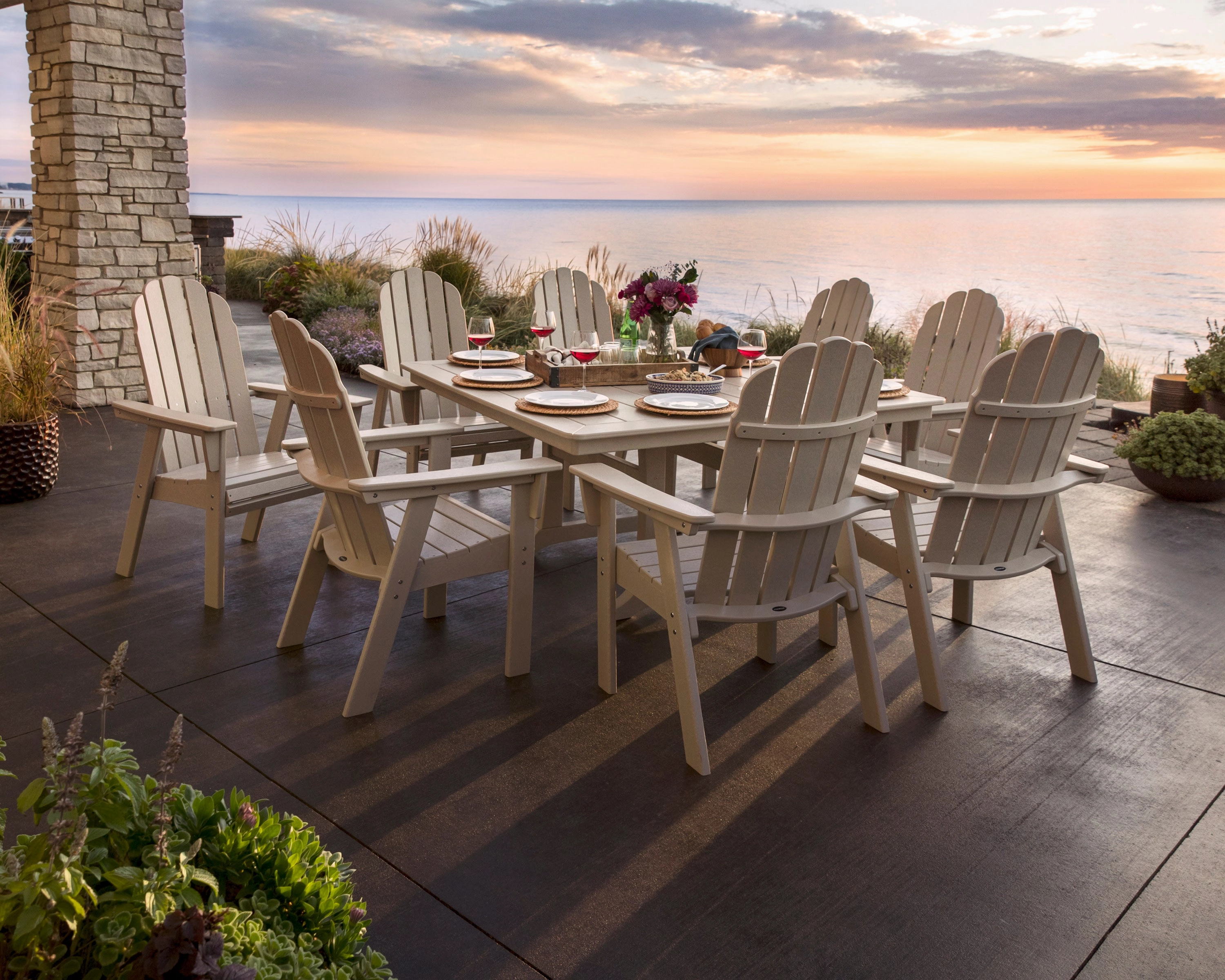 Vineyard Curveback Adirondack Dining Chair