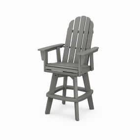 Vineyard Curveback Adirondack Swivel Bar Chairoutdoor patio furniture set