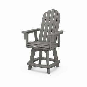Vineyard Curveback Adirondack Swivel Counter Chairoutdoor patio furniture set