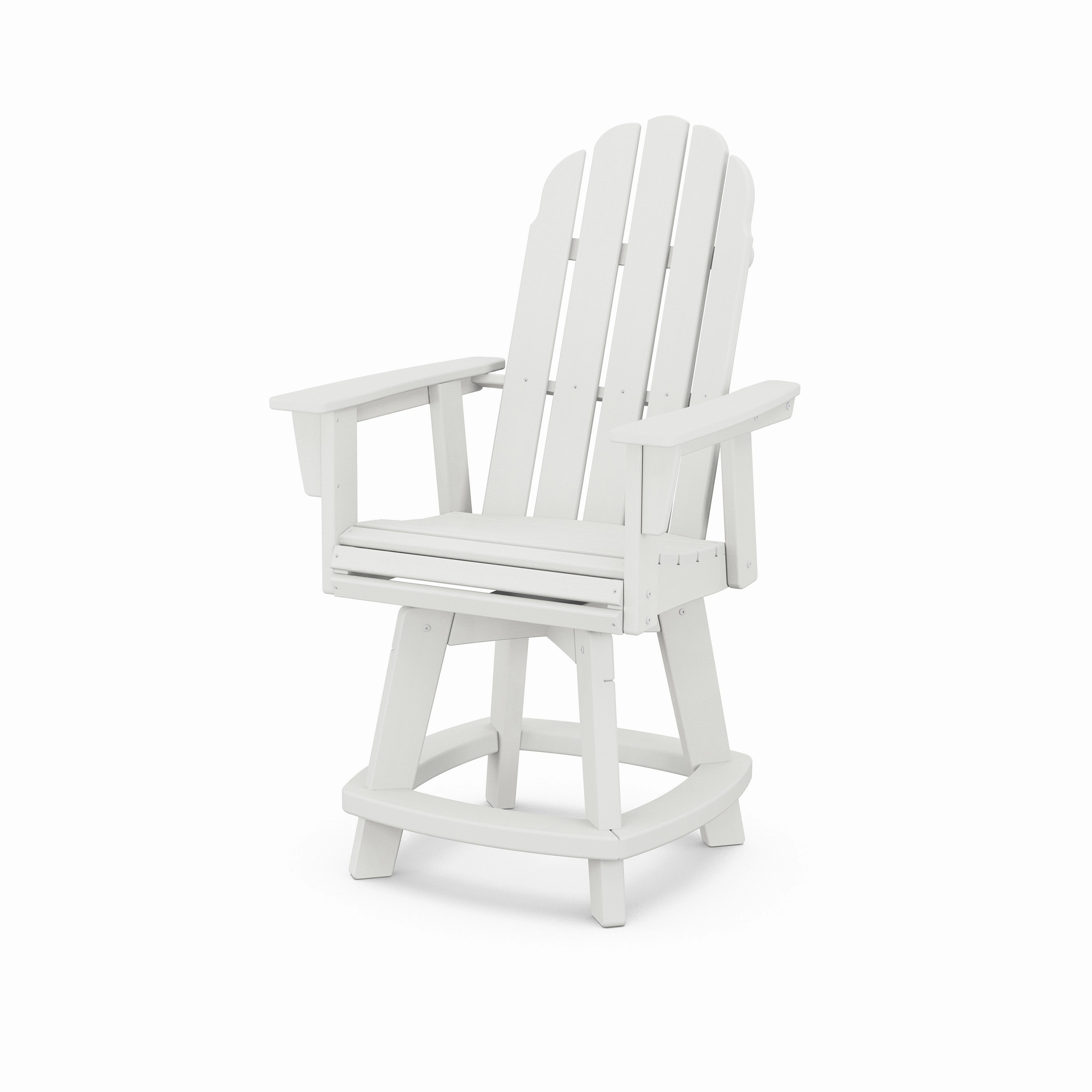 Vineyard Curveback Adirondack Swivel Counter Chair