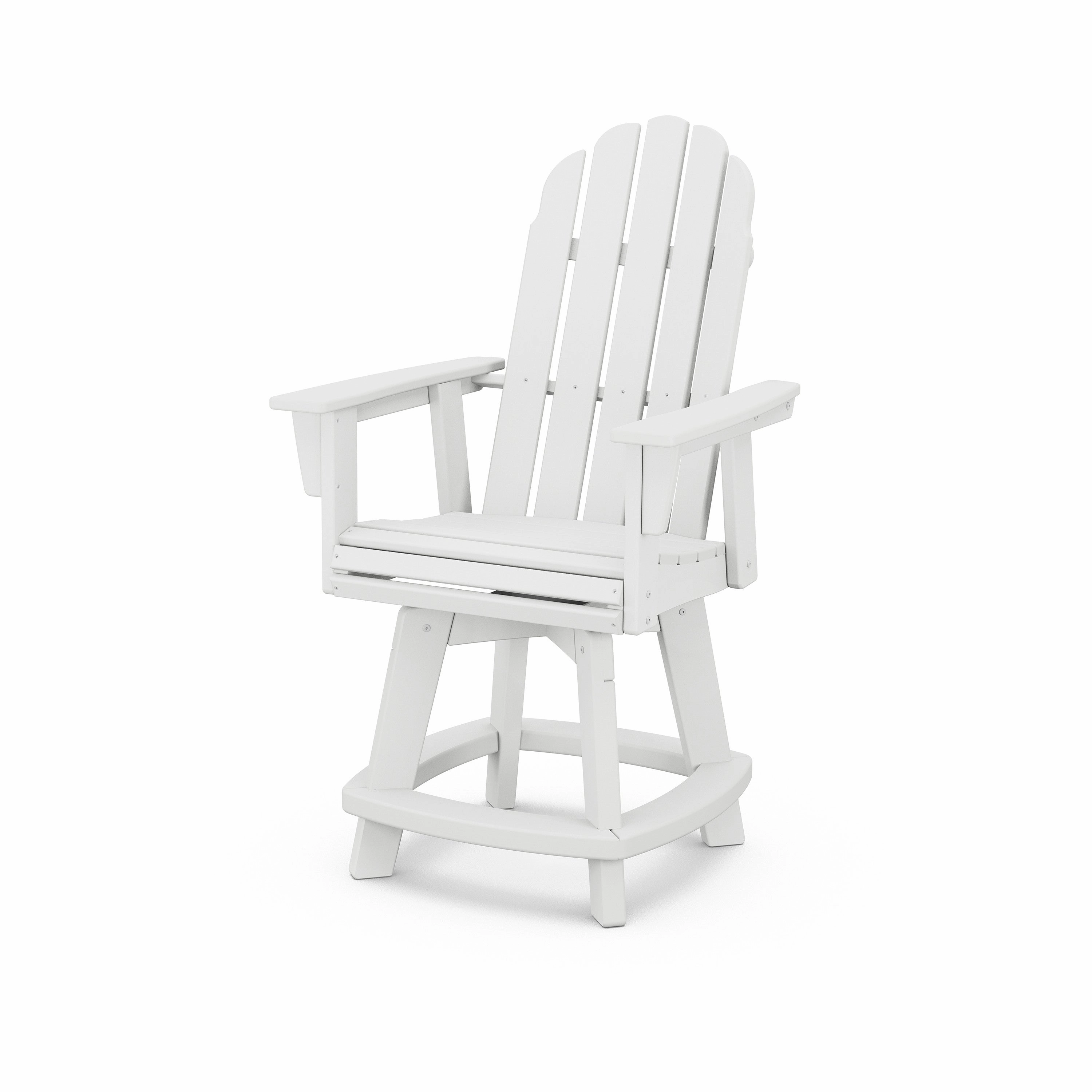 Vineyard Curveback Adirondack Swivel Counter Chair