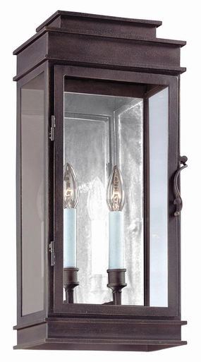 Vintage Two Light Wall Lantern Vintage BronzeOutdoor wall sconces with motion sensor