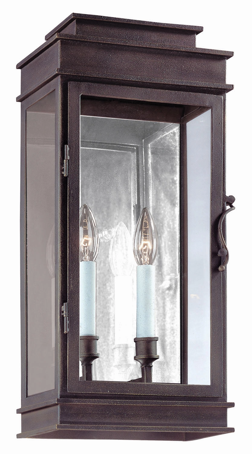Vintage Two Light Wall Lantern Vintage BronzeOutdoor wall sconces with motion sensor
