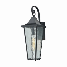 Vinton One Light Outdoor Wall Sconce Matte BlackOutdoor wall sconces with motion sensor