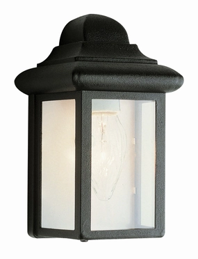 Vista One Light Pocket Lantern BlackOutdoor wall sconces with motion sensor