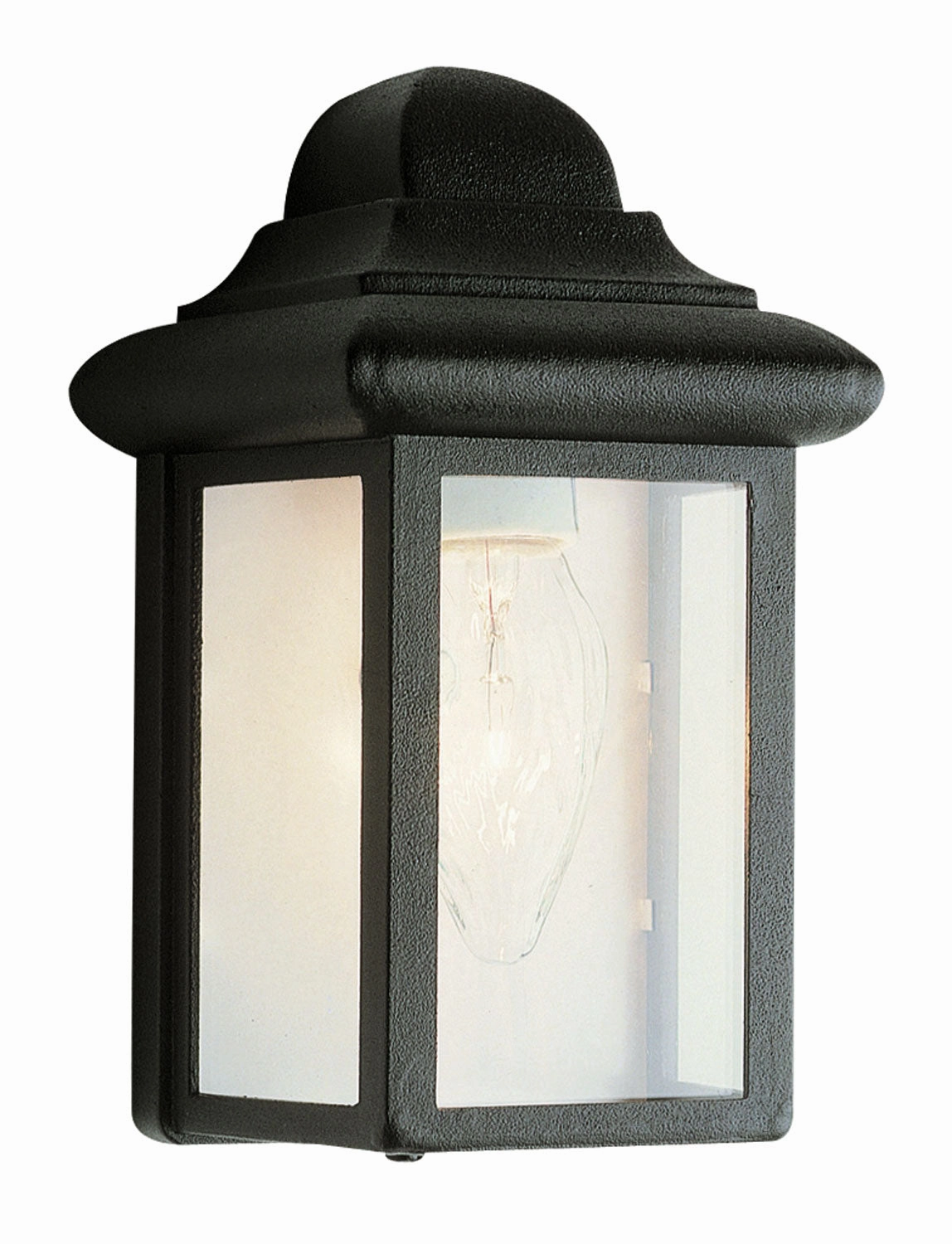 Vista One Light Pocket Lantern BlackOutdoor wall sconces with motion sensor
