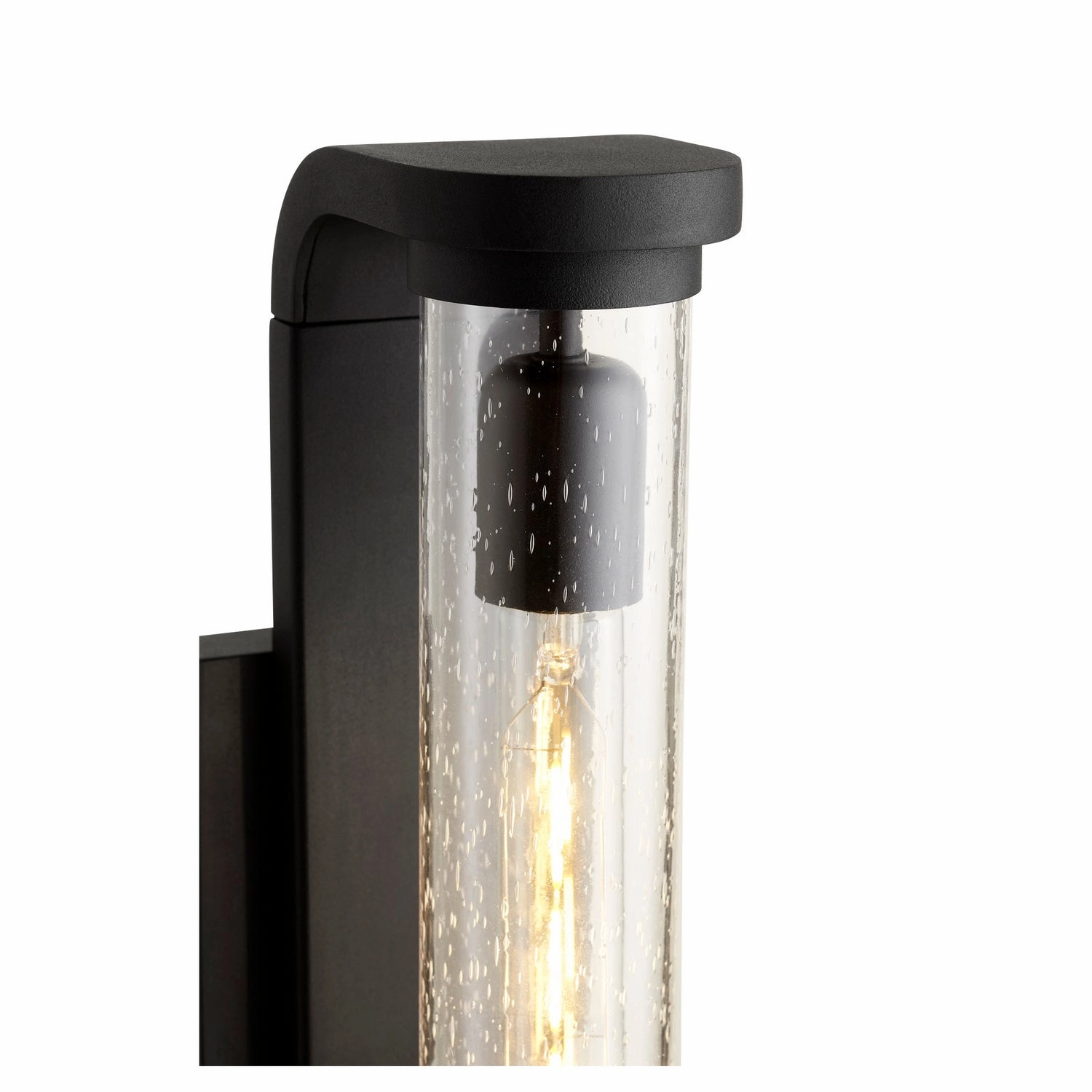 Vitro One Light Outdoor Lantern Textured Black
