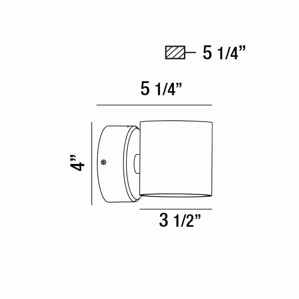 Volume Outdoor LED Wall Mount