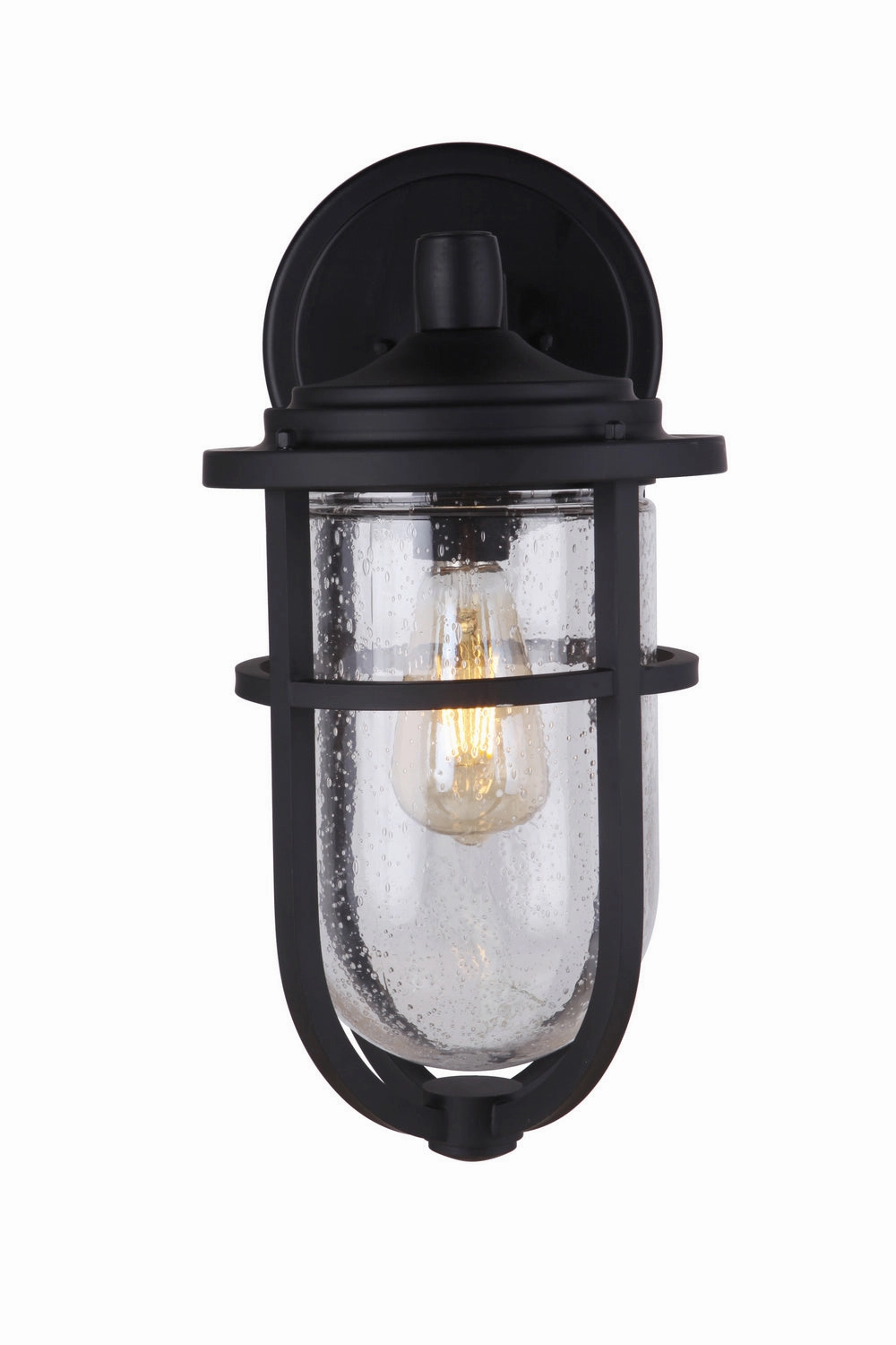 Voyage One Light Outdoor Wall Mount Midnight