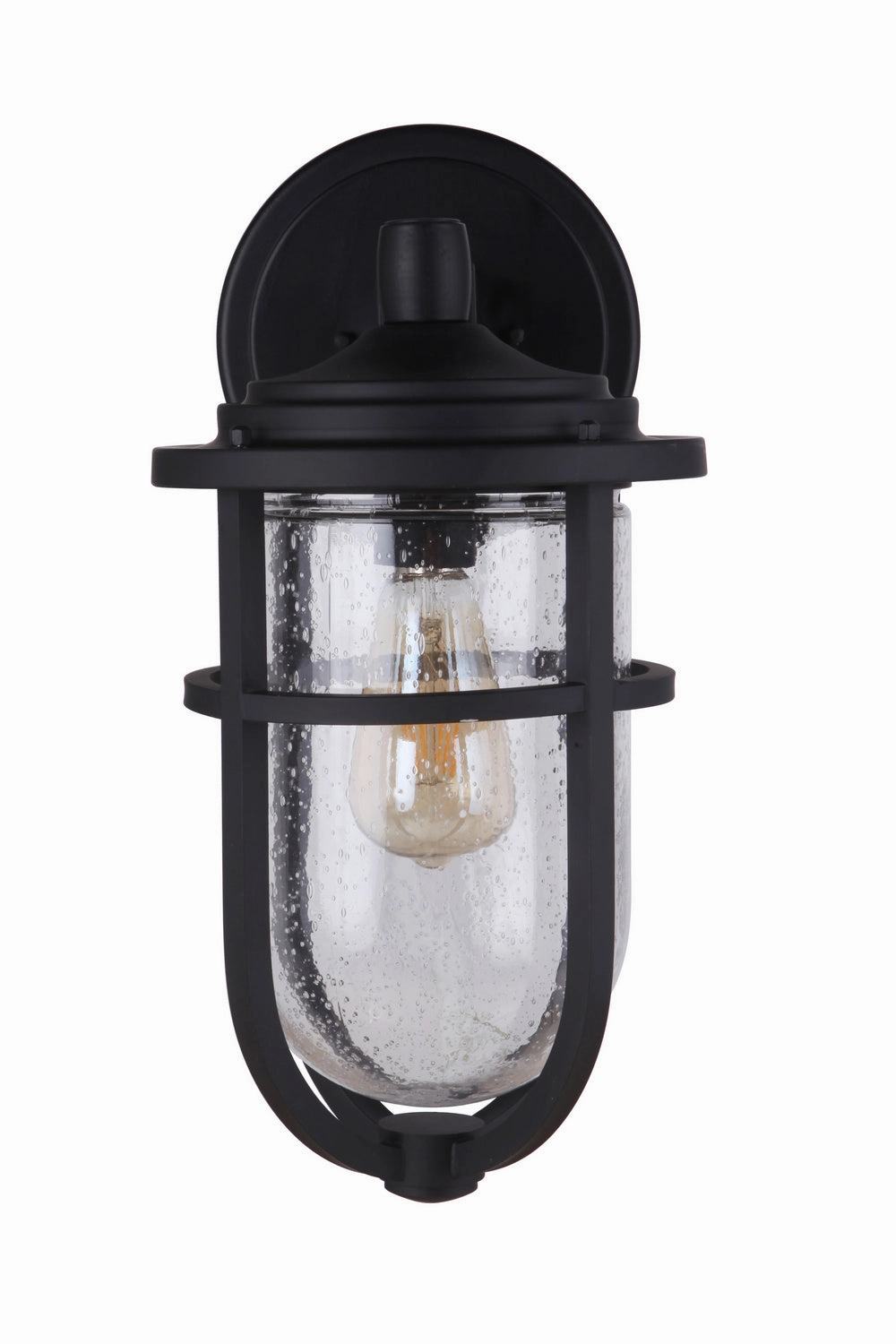 Voyage One Light Outdoor Wall Mount Midnight