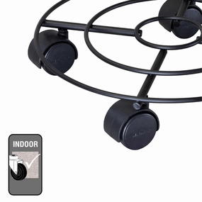 Wagner Indoor Plant Trolley Black Metal hanging garden planters for small spaces