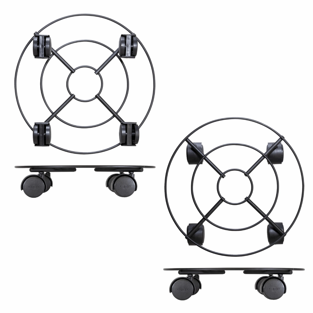 Wagner Indoor Plant Trolley Black Metal
