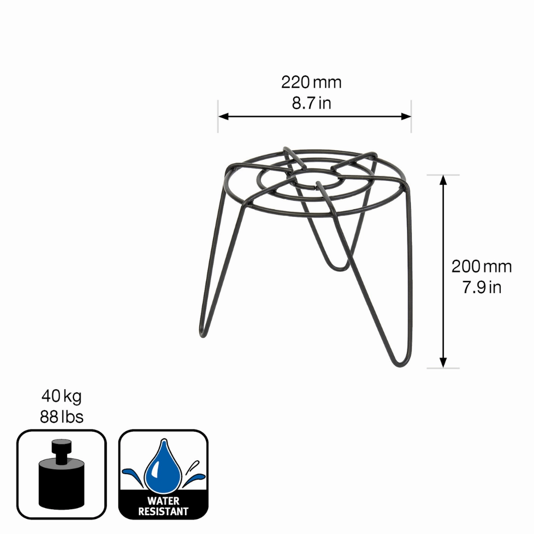 Wagner Plant Stand indoor/outdoor Black Metal
