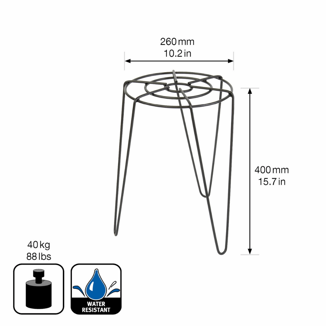 Wagner Plant Stand indoor/outdoor Black Metal