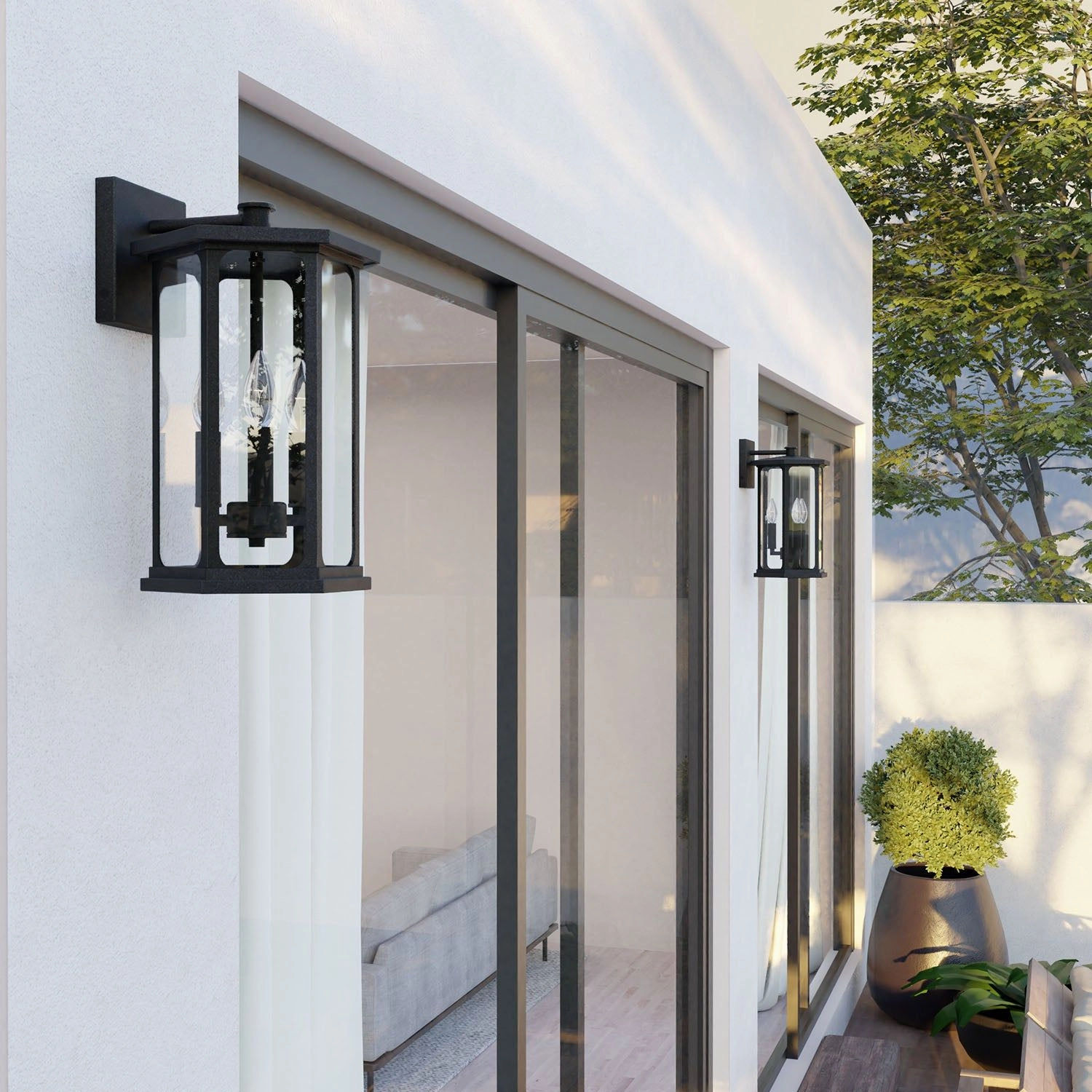 Walton 3-Light Outdoor Wall Lantern