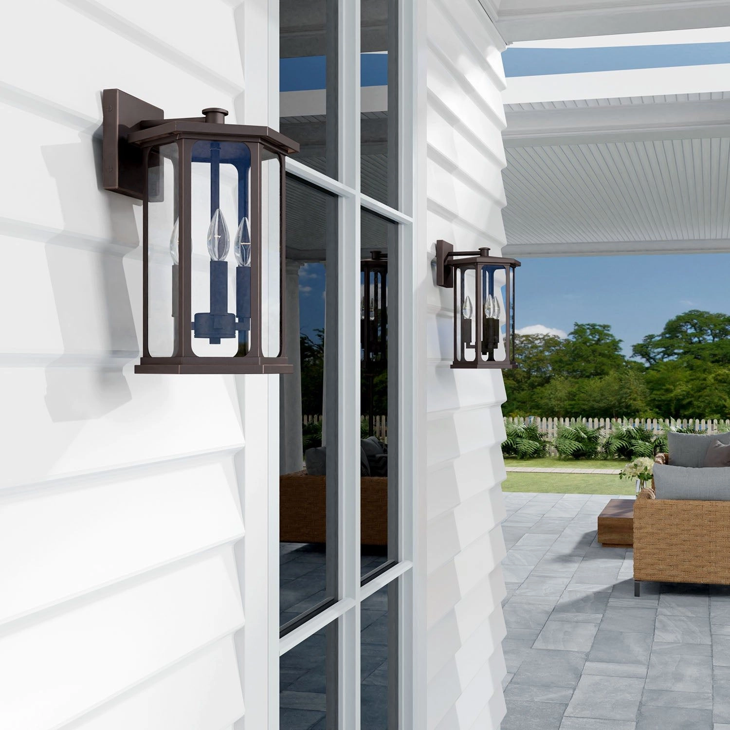 Walton 3-Light Outdoor Wall Lantern