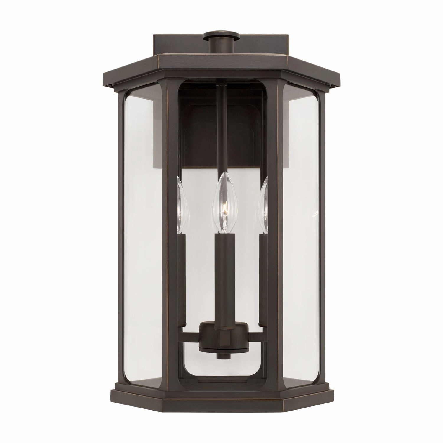 Walton Four Light Outdoor Wall Lantern Oiled Bronze
