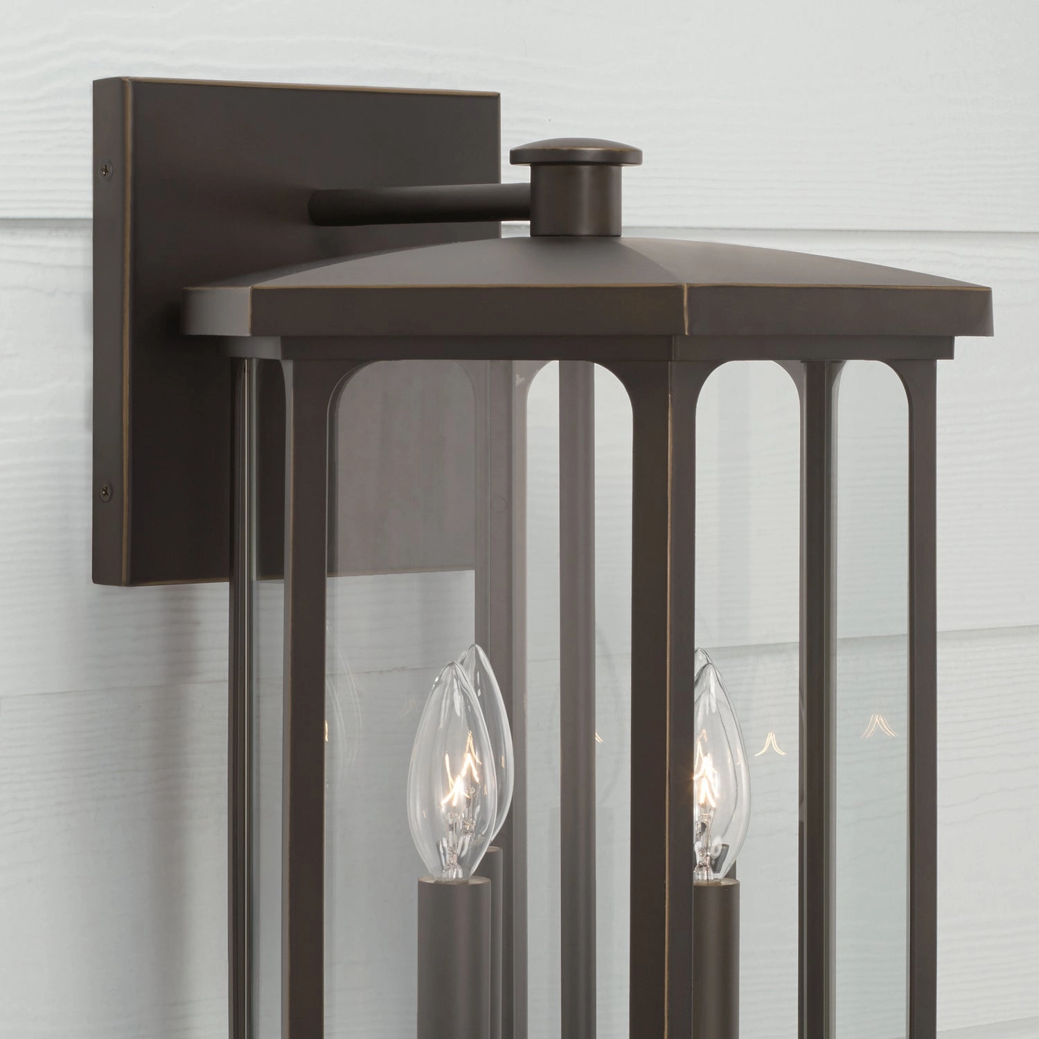 Walton Four Light Outdoor Wall Lantern Oiled Bronze