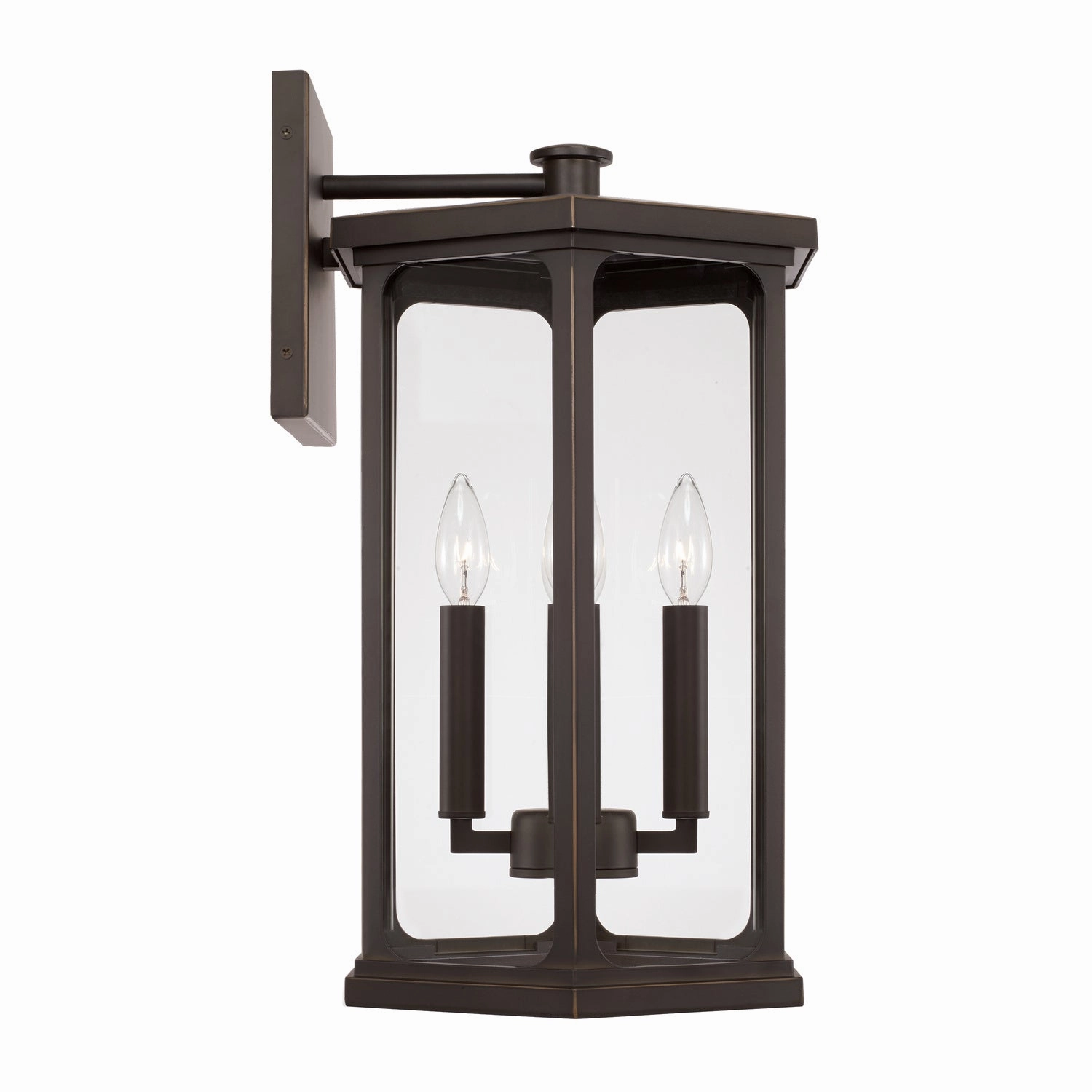 Walton Four Light Outdoor Wall Lantern Oiled Bronze