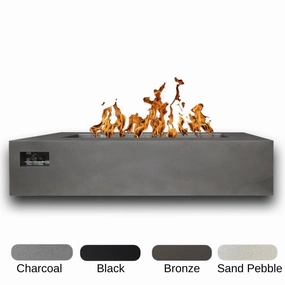 Warming Trends AON 60-inch Powder-Coated Steel Push Button Spark Ignition Rectangular Fire Tableportable outdoor fire pit with lid