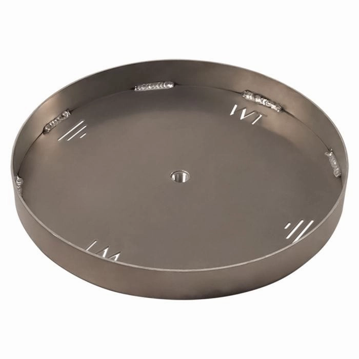 Warming Trends Circular 24-inch Aluminum Fire Pit Burner Pan ALPAN24CFireproof mat for under fire pit