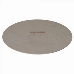 Warming Trends Circular Aluminum 32-Inch Fire Pit Cover FPC32CFireproof mat for under fire pit
