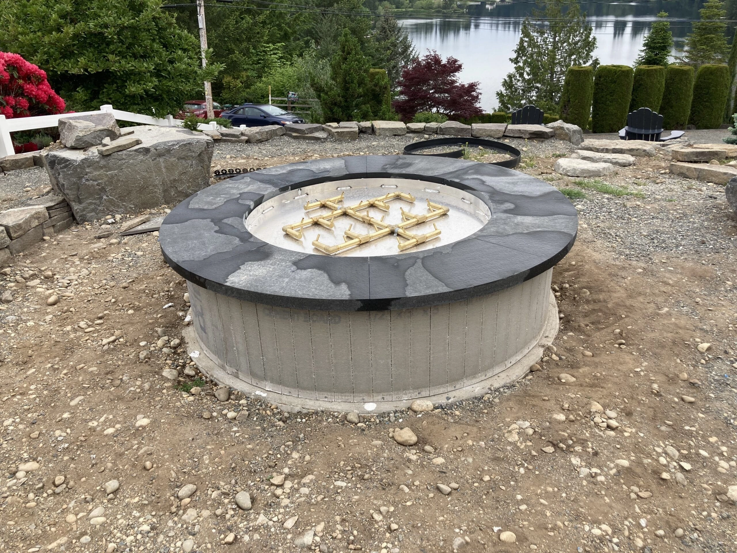 Warming Trends Crossfire FC Circular 42x18-Inch Ready To Finish Fire Pit Kit