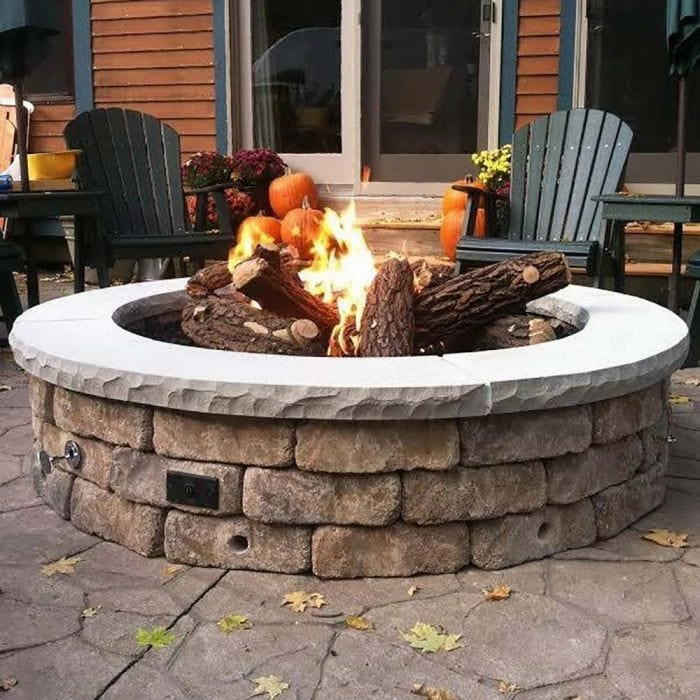 Warming Trends Crossfire FC Circular 42x18-Inch Ready To Finish Fire Pit Kit